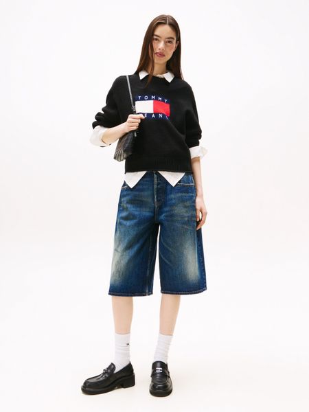 Tommy Jeans Strickpullover TJW MELANGE FLAG günstig online kaufen
