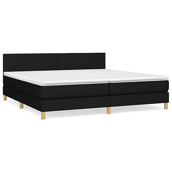 vidaXL Boxspringbett mit Matratze Schwarz 200x200 cm Stoff1373155 günstig online kaufen