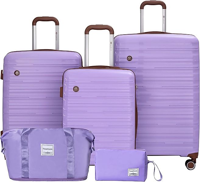 Travelhouse Trolleyset Ascona, 4 Rollen, (Spar-Set, 5 tlg., Hartschalen Tro günstig online kaufen