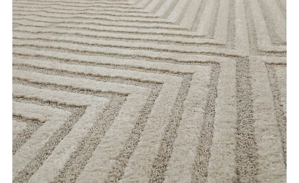 Kurzflorteppich   ¦ beige ¦ Synthetische Fasern ¦ Maße (cm): B: 140 H: 1,8 günstig online kaufen