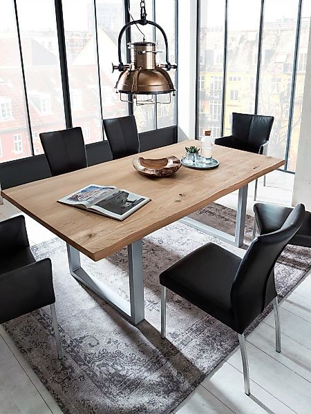 SIT Esstisch "Tops&Tables", mit Tischplatte aus Wildeiche, mit Baumkante wi günstig online kaufen