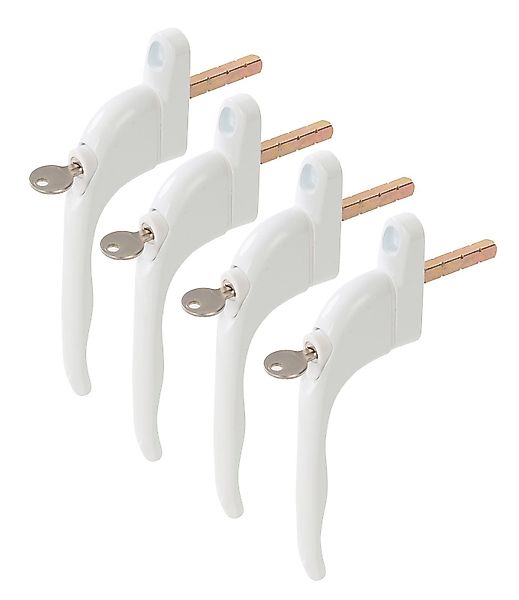 Silverline Fenstergriff 4er Set abschließbarer Fenstergriff günstig online kaufen