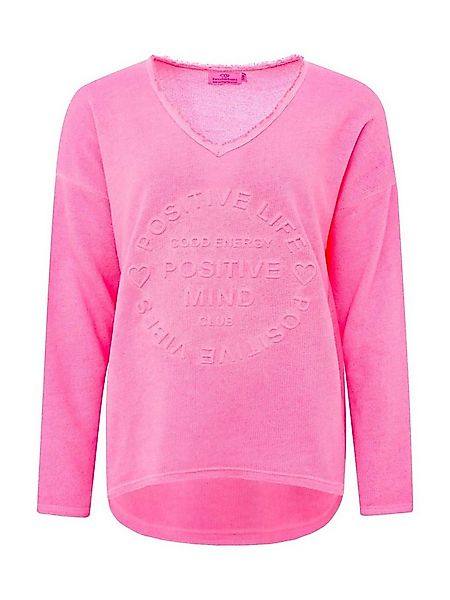 Zwillingsherz Sweatshirt Positive Mind (1-tlg) Fransen günstig online kaufen