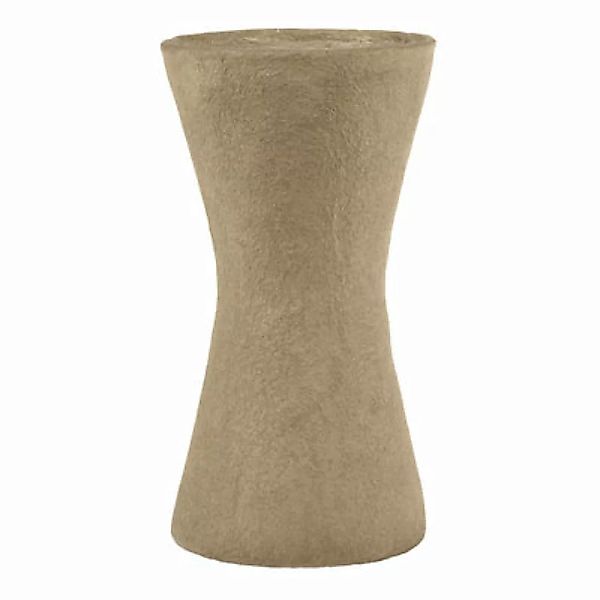 Vase Earth papierfaser braun beige / Ø 26 x H 47 cm - Recyceltes Pappmaché günstig online kaufen