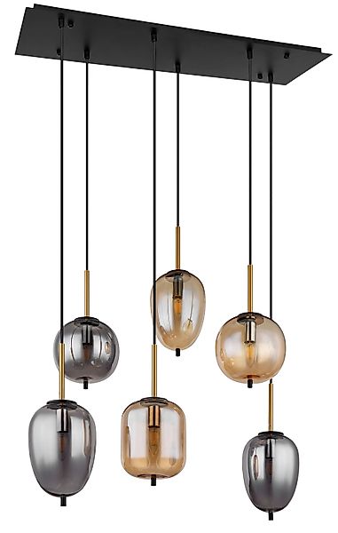 GLOBO LIGHTING Hängeleuchte BLACKY, ohne Leuchtmittel, günstig online kaufen