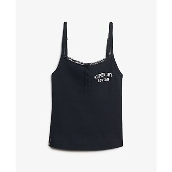 Superdry  Tank Top Débardeur brodé à boutons femme  Athletic Essentials günstig online kaufen
