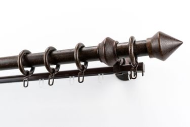 GARESA Gardinenstange "Palmo" Ø 28 mm 2 läufig-läufig Wunschmaßlänge Vorhan günstig online kaufen