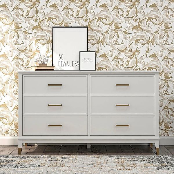 CosmoLiving by Cosmopolitan Kommode "Westerleigh" mit 6 Schubladen, MDF, Be günstig online kaufen