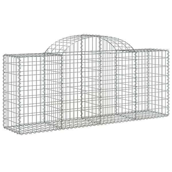 vidaXL Gabionen mit Hochbogen 8 Stk 200x50x80/100 cm Eisen 1671308 günstig online kaufen