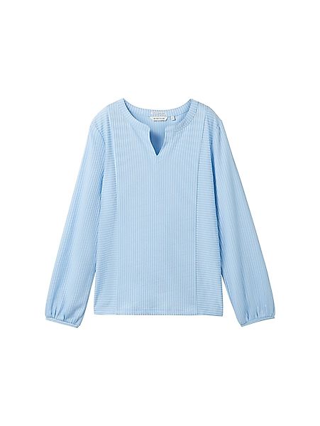 TOM TAILOR Blusenshirt Langärmlige mit V-Ausschnitt günstig online kaufen