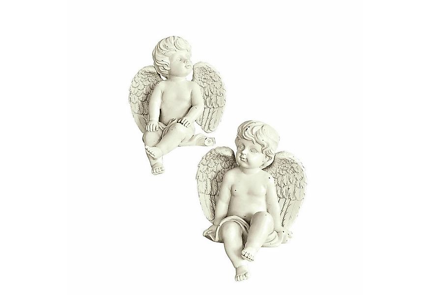 Mirabeau Dekofigur Deko-Engel 2er Set Starlight antikweiß günstig online kaufen