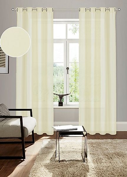 Bruno Banani Vorhang Lagan (2 St), Ösen, blickdicht, Polyester, 2-er Set, g günstig online kaufen