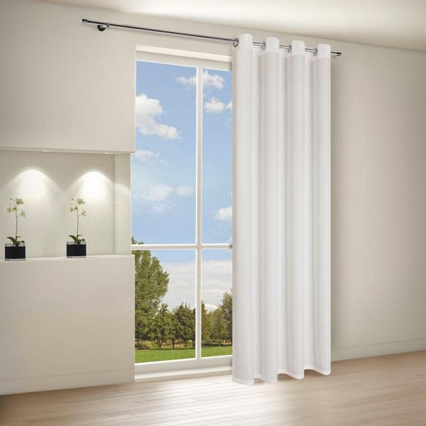 Gerster Vorhang "Ilia" Ösen 1 Stk. tlg. HxB: 235x140, klasischer Uni Ösensc günstig online kaufen