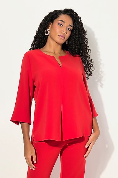 Ulla Popken Tunika Tunika Acetat Tunika-Ausschnitt günstig online kaufen