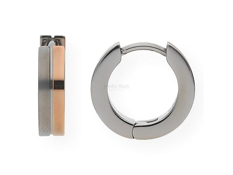 Boccia Paar Creolen Boccia Titan Creolen 0510-12 rosé vergoldet (kein Set, günstig online kaufen