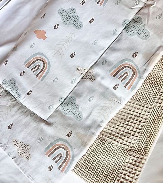 Babydecke Gefütterte Babydecke 80x100cm Waffelpique Tagesdecke günstig online kaufen