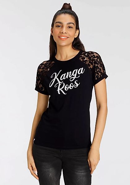KangaROOS Spitzenshirt, mit Raglanärmeln und Markenschriftzug - NEUE KOLLEK günstig online kaufen