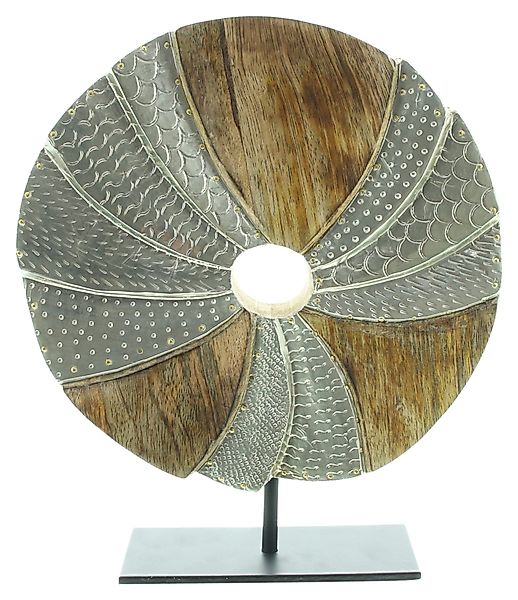 Dekoleidenschaft Skulptur "Circle" aus Mangoholz und günstig online kaufen