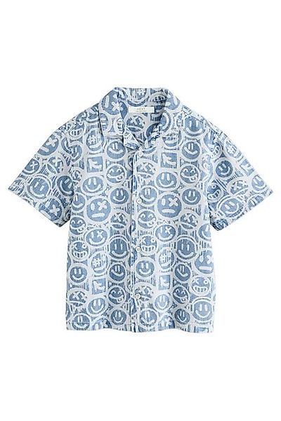 Next Kurzarmhemd Kurzärmeliges Hemd mit Print aus Baumwolle (1-tlg) günstig online kaufen