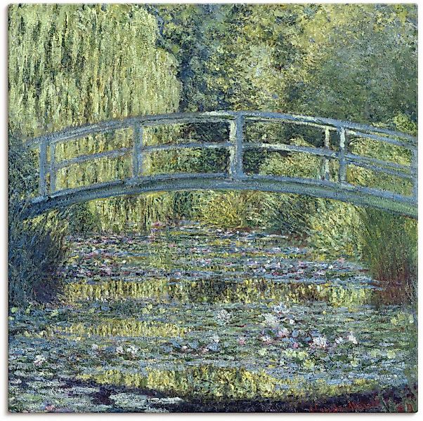 Artland "Der Seerosenteich, Harmonie in Grün" Gartenbilder 1 Stk. tlg. auf günstig online kaufen