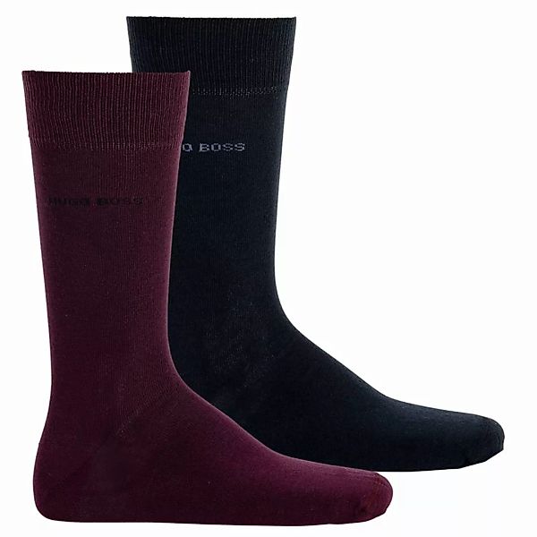 HUGO BOSS Herren Socken 2er Pack - RS Uni Colours CC, Kurzsocken, einfarbig günstig online kaufen