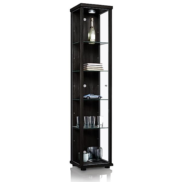 K-Möbel Glasvitrine C1014 (Glasvitrine (176x37x33 cm) günstig online kaufen