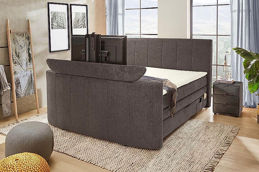 Jockenhöfer Gruppe Boxspringbett "Bel Air", mit versenkbarem TV-Lift (für b günstig online kaufen