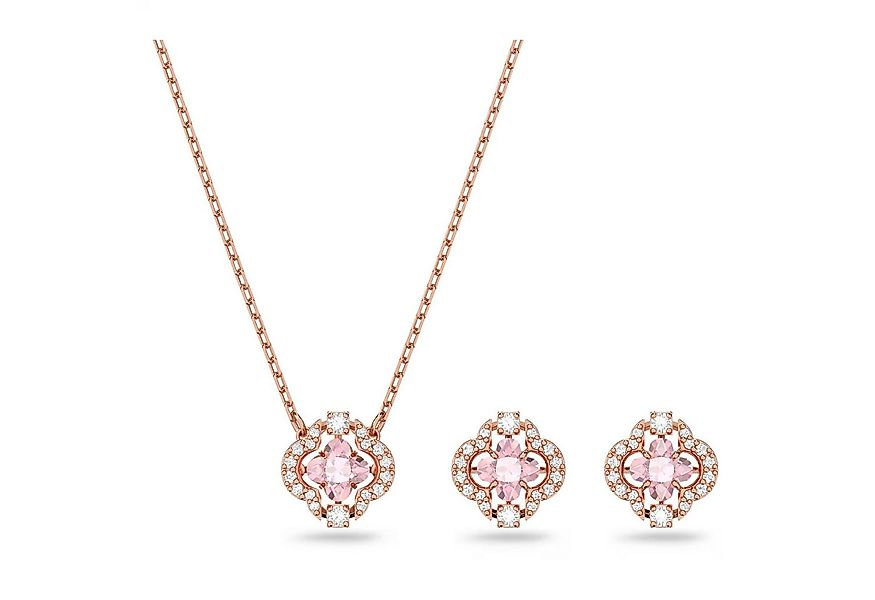 Swarovski Ohrring und Ketten Set Schmuckset Glücksklee günstig online kaufen