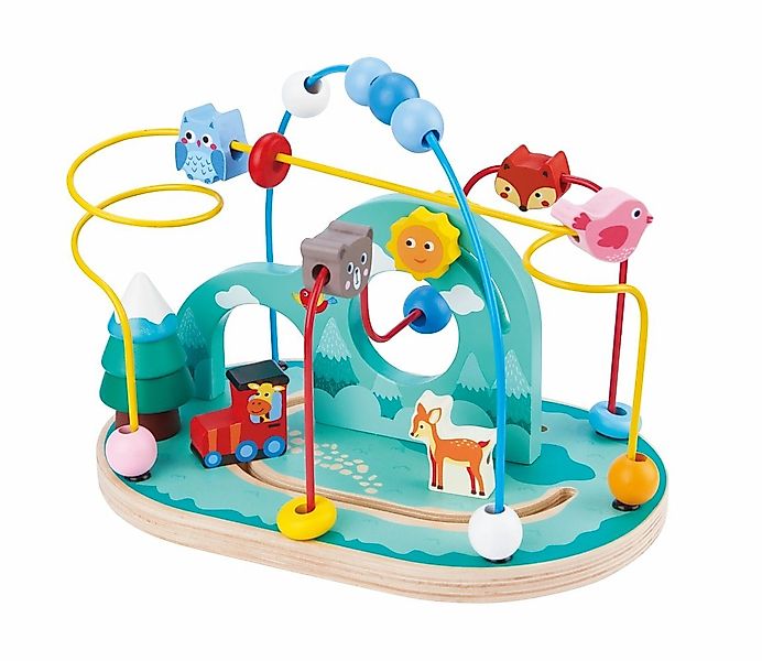 Lelin Motorikschleife 10301 Holzspielzeug Motorikschleife mit 3 Wegen günstig online kaufen