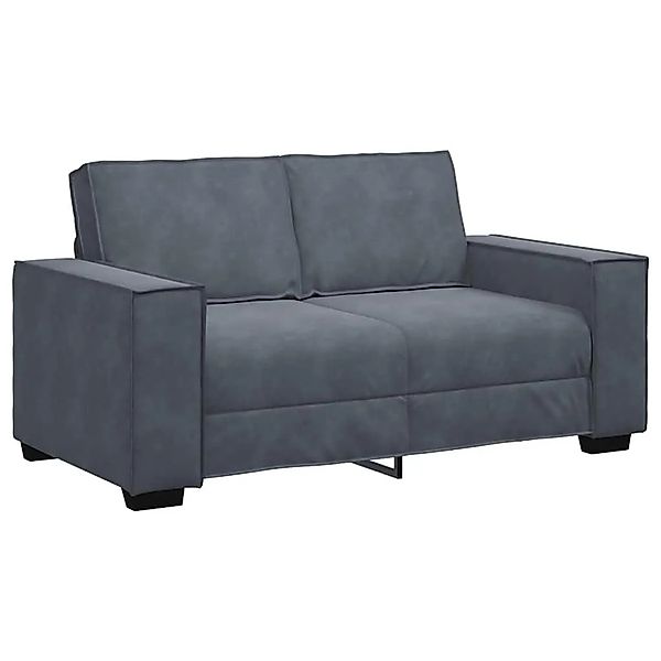 vidaXL 2-Sitzer-Sofa Dunkelgrau 120 cm Samt 4105011 günstig online kaufen