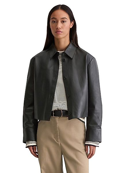 Marc O'Polo Langarmbluse aus softem Lammleder günstig online kaufen