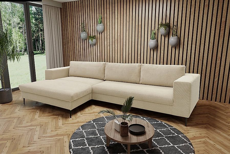 DOMO collection Ecksofa "Modica, zeitlos und elegant, L-Form", moderne Opti günstig online kaufen
