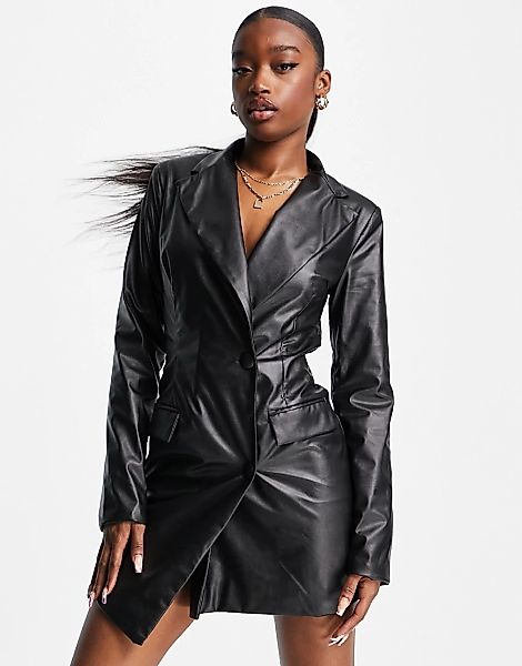 NaaNaa – Übergroßes Blazer-Kleid in Schwarz günstig online kaufen