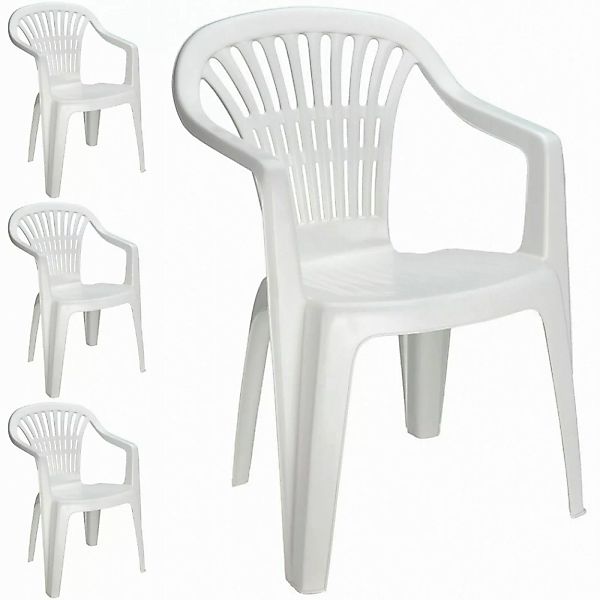 Progarden Stapelstuhl Gartenstuhl Balkon Bistrostuhl Kunststoff günstig online kaufen