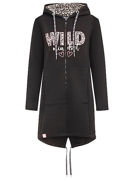 Zwillingsherz Kapuzensweatjacke Zwillingsherz Hoodiemantel "Wild Mindset" günstig online kaufen