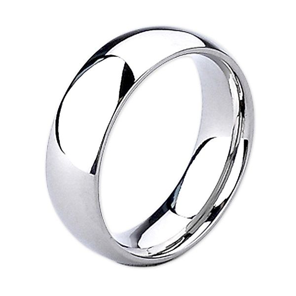 viva-adorno Fingerring Bandring Edelstahl Ring Silber günstig online kaufen