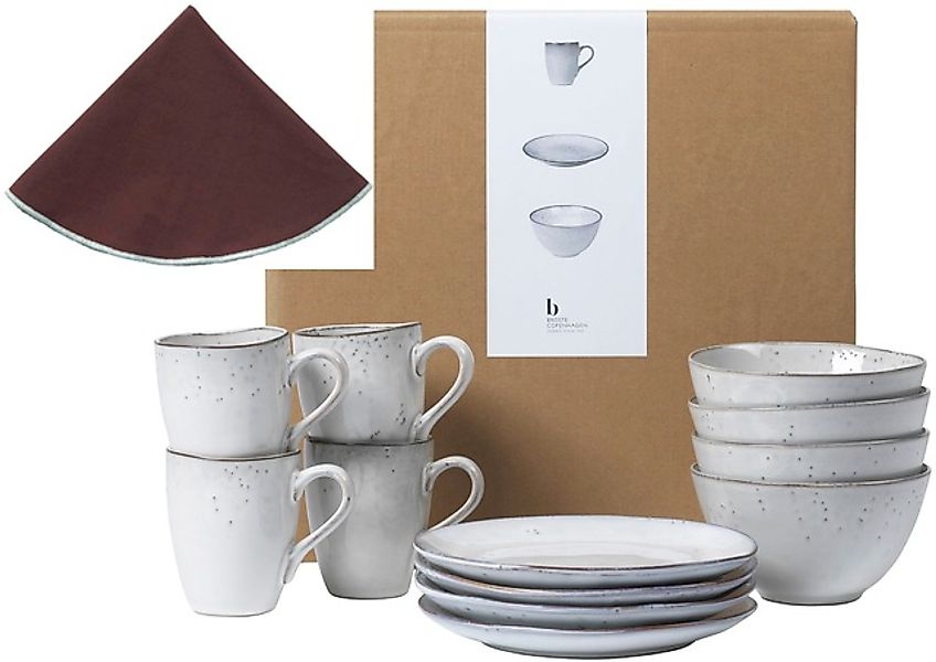 Broste Copenhagen Frühstücks-Geschirrset »Nordic Sand, inklusive Serviette günstig online kaufen