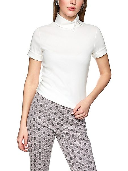 Marc Cain T-Shirt Romantic Tresaures Premium Damenmode mit Rollkragen, figu günstig online kaufen