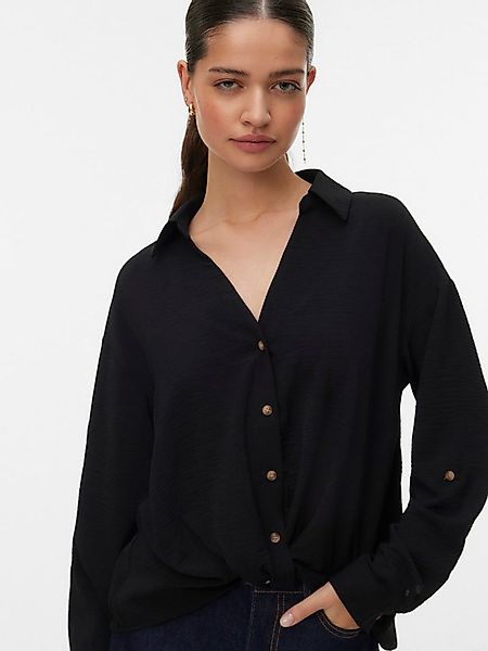 Vero Moda Hemdbluse VMIZZY LS DETAIL SHIRT WVN BTQ GA mit geknoteter Front günstig online kaufen