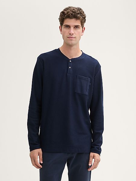 TOM TAILOR Langarmshirt Henley Langarmshirt mit günstig online kaufen
