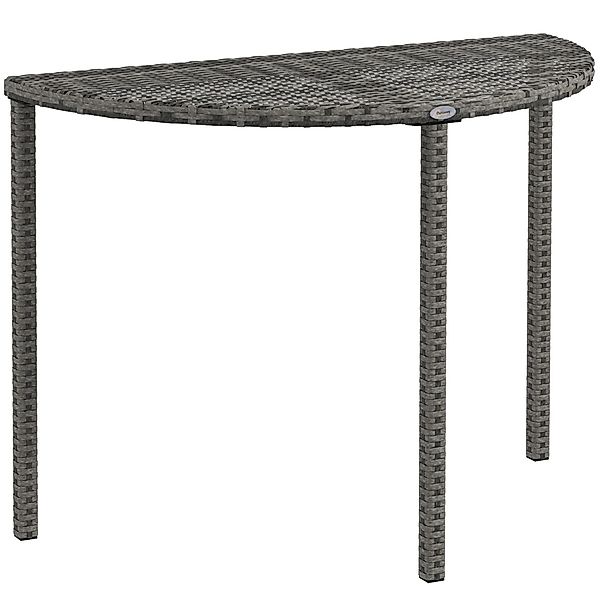 Outsunny Beistelltisch Balkontisch Garten Couchtisch (Gartenmöbel, günstig online kaufen