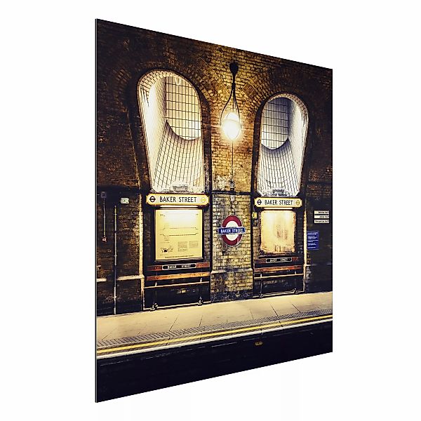 Alu-Dibond Bild - Quadrat Baker Street günstig online kaufen