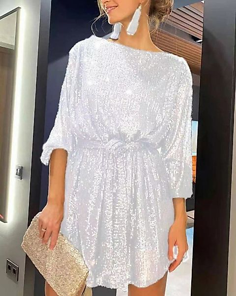 KIKI Abendkleid Pailletten-Taillenkleid-Kleid-Rock-Abendkleid günstig online kaufen