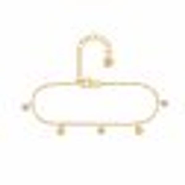 Armband 925/- Sterling Silber vergoldet Anhänger Plättchen Zirkonia günstig online kaufen