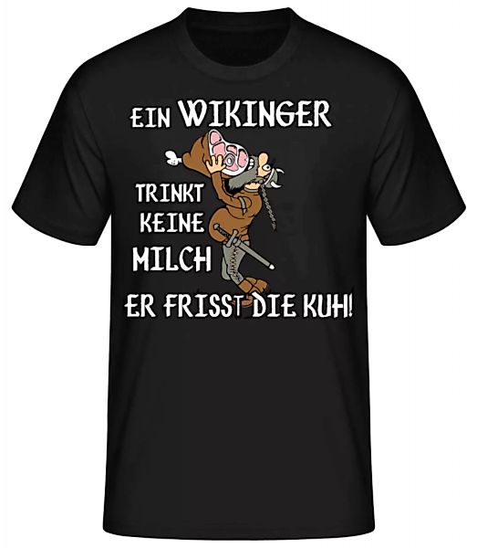 Wikinger Fressen Die Kuh · Männer Basic T-Shirt günstig online kaufen