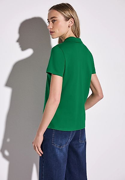 STREET ONE Poloshirt, aus Baumwolle mit Stretchante günstig online kaufen