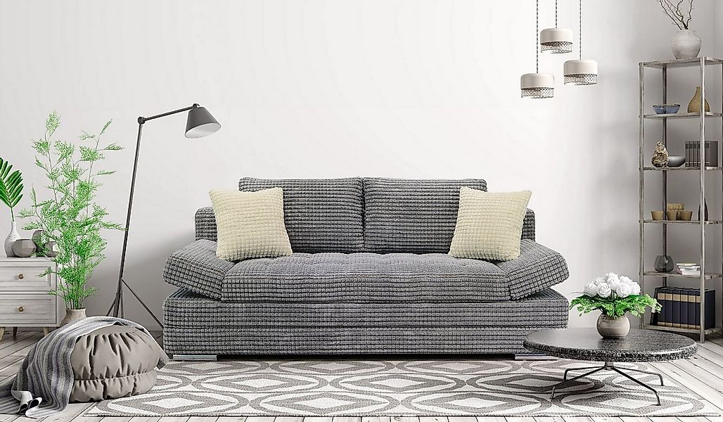 Hygger Möbelhaus Schlafsofa Barni Sofa mit Schlaffunktion und Bettkasten, I günstig online kaufen