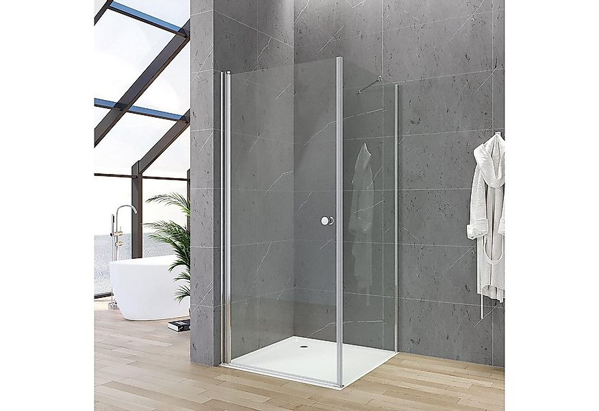AQUABATOS Eckdusche Duschkabine Eckeinstieg Eckdusche Duschtür Drehtür Pend günstig online kaufen