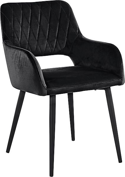 Leonique Esszimmerstuhl »Franca«, (Set), 2 St., Veloursstoff, Sitz in Samtv günstig online kaufen