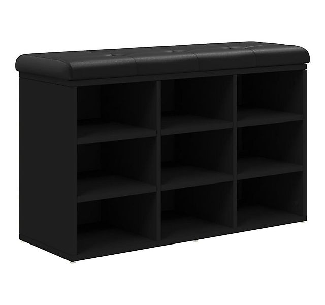 vidaXL Sitzbank Schuhbank Schwarz 82x32x50 cm Holzwerkstoff günstig online kaufen